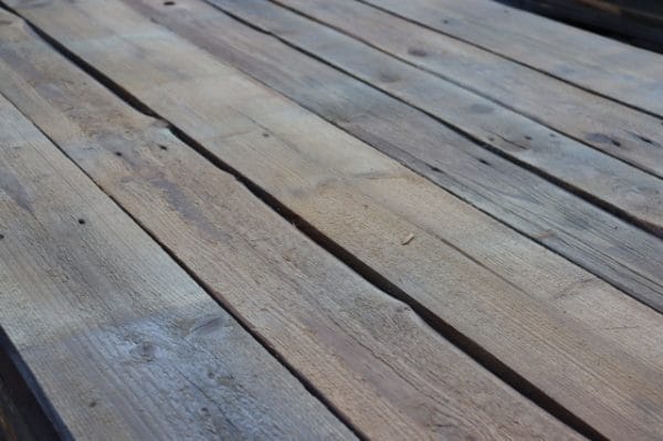 Barnwood gevlamd circulaire planken oud hout