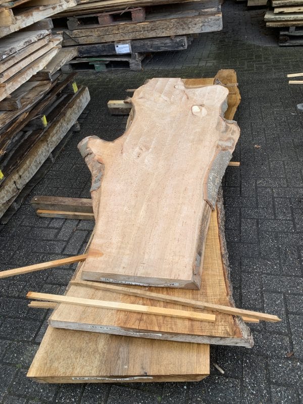 beuken blad geschaafd lengte 2,2 meter onbehandeld hout